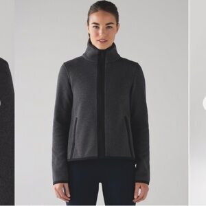 lululemon athletica its fleecing cold zip up Jacket